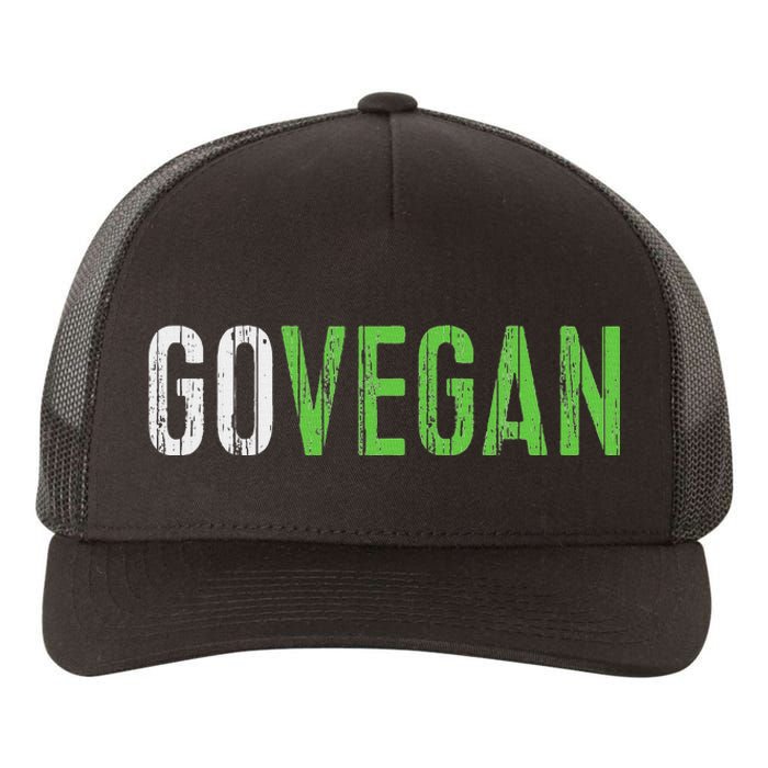 Go Vegan Vegetarian Yupoong Adult 5-Panel Trucker Hat