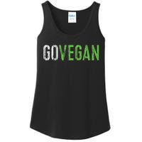 Go Vegan Vegetarian Ladies Essential Tank