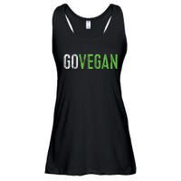 Go Vegan Vegetarian Ladies Essential Flowy Tank