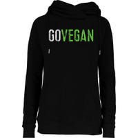 Go Vegan Vegetarian Womens Funnel Neck Pullover Hood