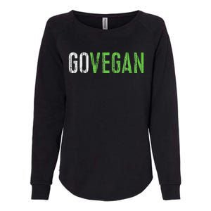 Go Vegan Vegetarian Womens California Wash Sweatshirt