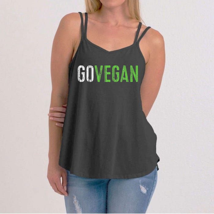 Go Vegan Vegetarian Women's Strappy Tank