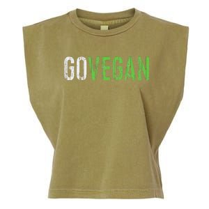 Go Vegan Vegetarian Garment-Dyed Women's Muscle Tee