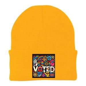 Go Vote We Going To Vote For Peace And Quiet In The World Knit Cap Winter Beanie