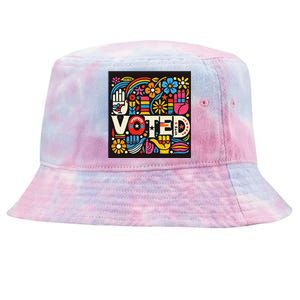 Go Vote We Going To Vote For Peace And Quiet In The World Tie-Dyed Bucket Hat