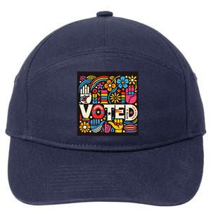 Go Vote We Going To Vote For Peace And Quiet In The World 7-Panel Snapback Hat