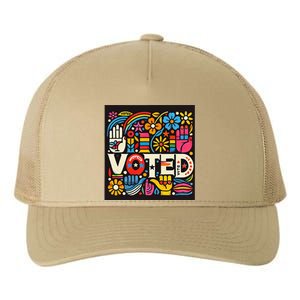 Go Vote We Going To Vote For Peace And Quiet In The World Yupoong Adult 5-Panel Trucker Hat