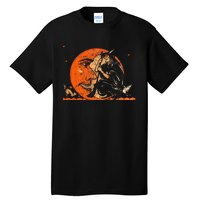 Great Vintage Witch And Moon Halloween Design Tall T-Shirt