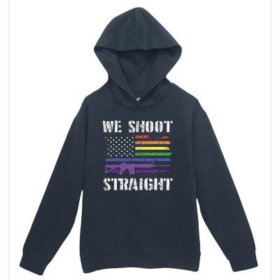 Gay Veteran We Shoot Straight LGBT Veterans Day Urban Pullover Hoodie