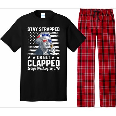 George Washington 1776 Stay Strapped Or Get Clapped Pajama Set