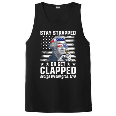 George Washington 1776 Stay Strapped Or Get Clapped PosiCharge Competitor Tank