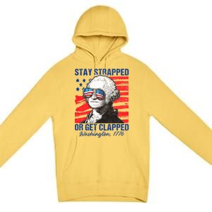 George Washington 1776 Stay Strapped Premium Pullover Hoodie