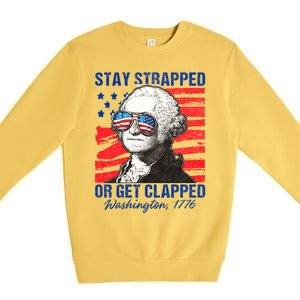 George Washington 1776 Stay Strapped Premium Crewneck Sweatshirt