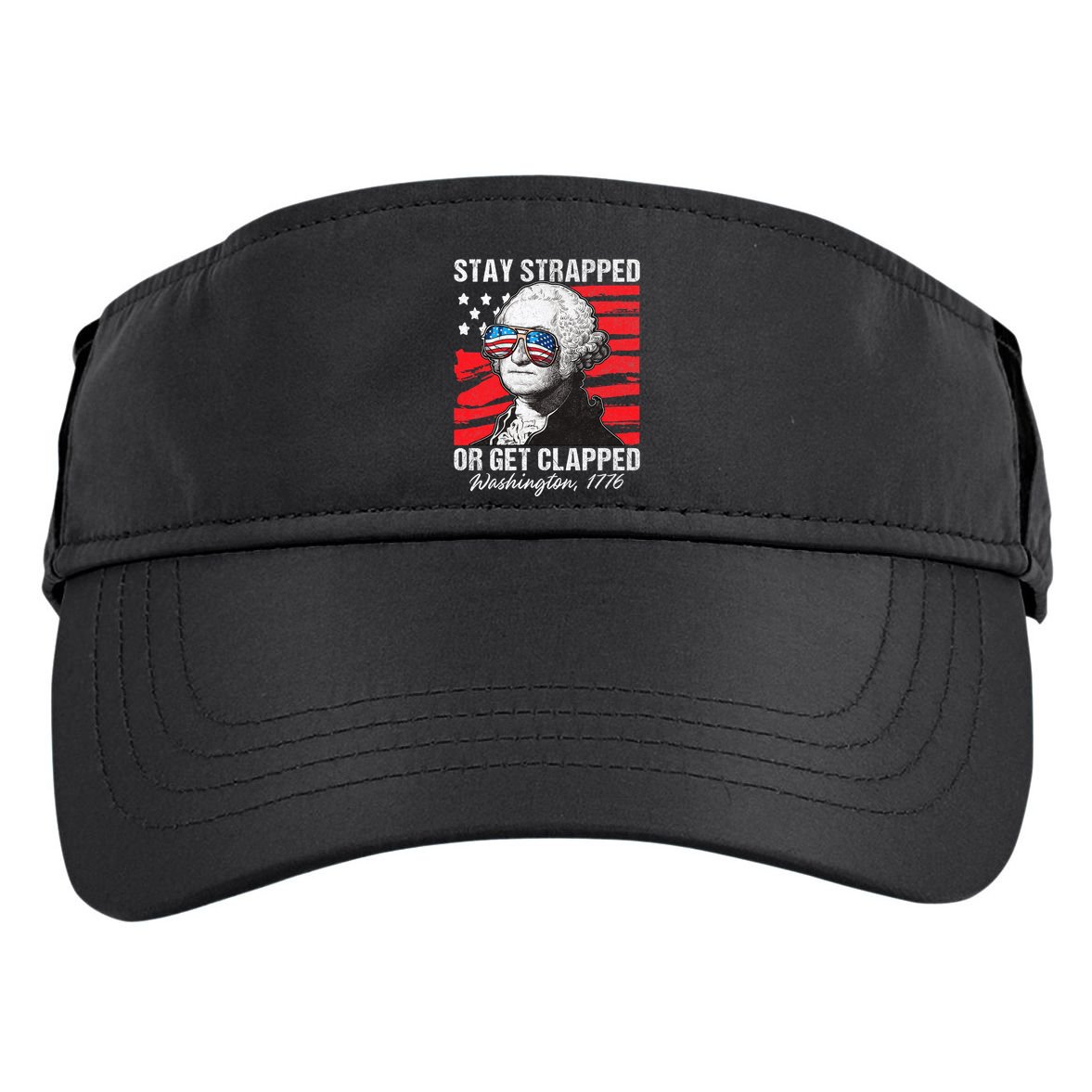 George Washington 1776 Stay Strapped Adult Drive Performance Visor
