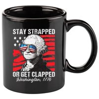 George Washington 1776 Stay Strapped 11oz C Handle Ceramic Mug