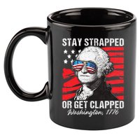 George Washington 1776 Stay Strapped 11oz C Handle Ceramic Mug