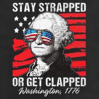 George Washington 1776 Stay Strapped 11oz C Handle Ceramic Mug