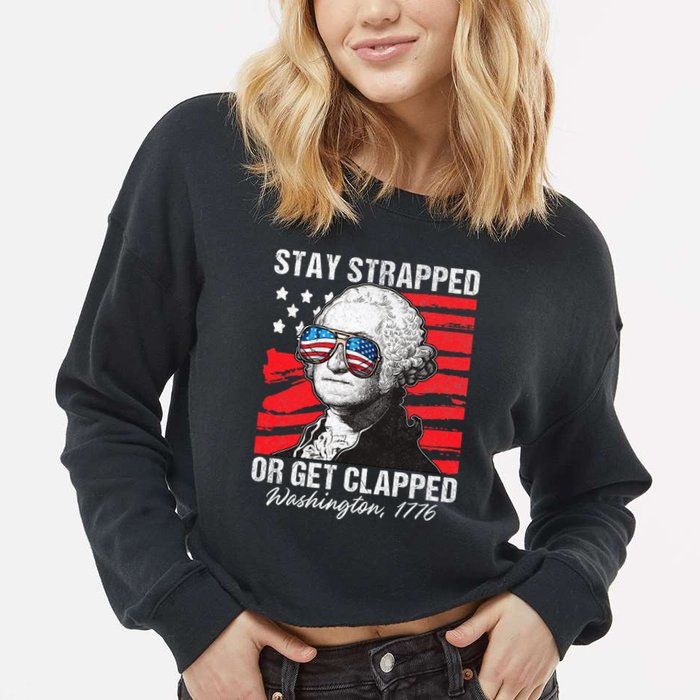 George Washington 1776 Stay Strapped Cropped Pullover Crew