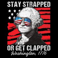George Washington 1776 Stay Strapped Wool Snapback Cap