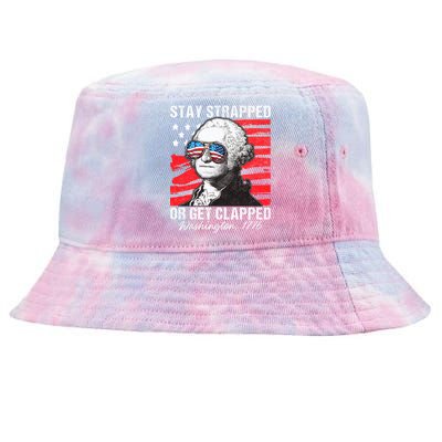 George Washington 1776 Stay Strapped Tie-Dyed Bucket Hat