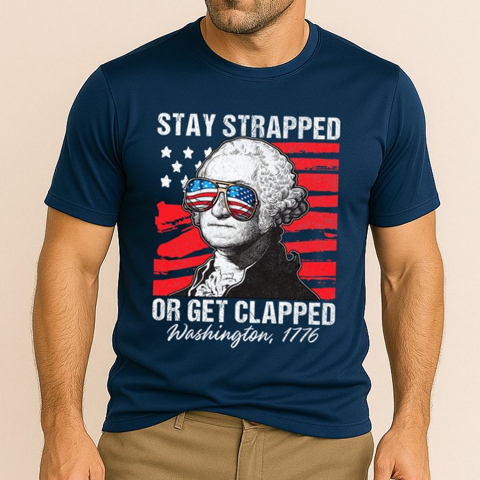 George Washington 1776 Stay Strapped Cooling Performance Crew T-Shirt