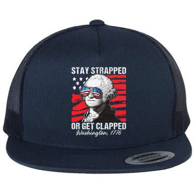 George Washington 1776 Stay Strapped Flat Bill Trucker Hat