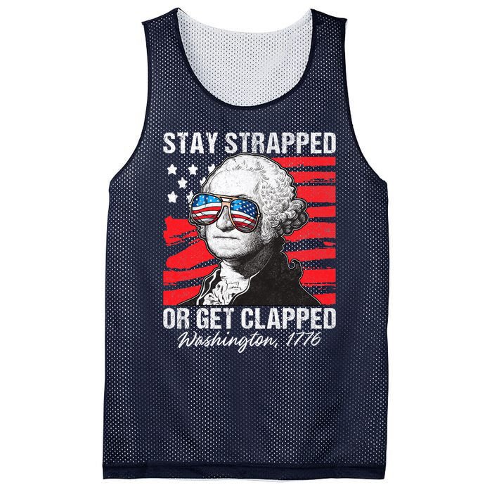 George Washington 1776 Stay Strapped Mesh Reversible Basketball Jersey Tank