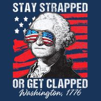 George Washington 1776 Stay Strapped Poster