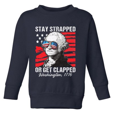George Washington 1776 Stay Strapped Toddler Sweatshirt