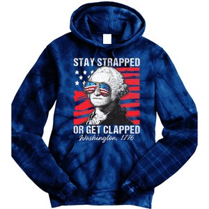 George Washington 1776 Stay Strapped Tie Dye Hoodie