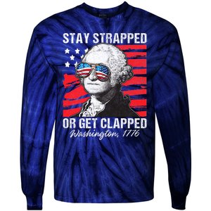 George Washington 1776 Stay Strapped Tie-Dye Long Sleeve Shirt