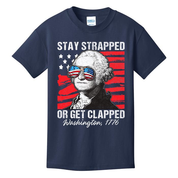 George Washington 1776 Stay Strapped Kids T-Shirt