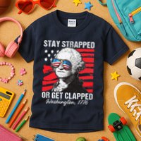 George Washington 1776 Stay Strapped Kids T-Shirt