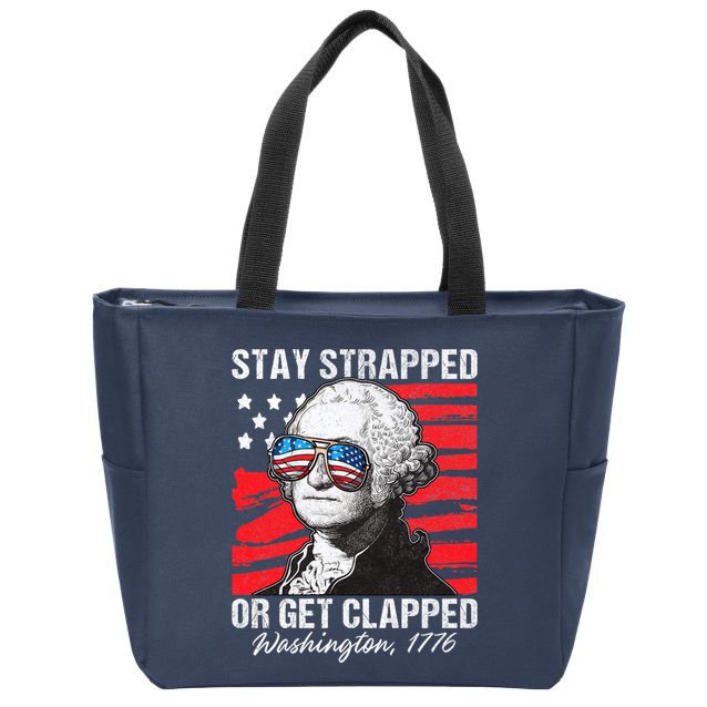 George Washington 1776 Stay Strapped Zip Tote Bag