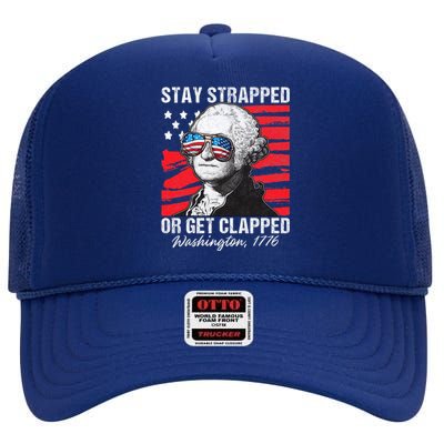 George Washington 1776 Stay Strapped High Crown Mesh Back Trucker Hat