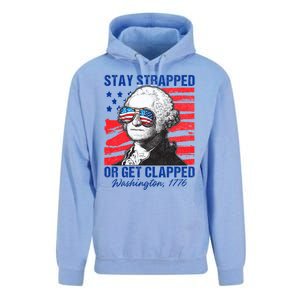 George Washington 1776 Stay Strapped Unisex Surf Hoodie