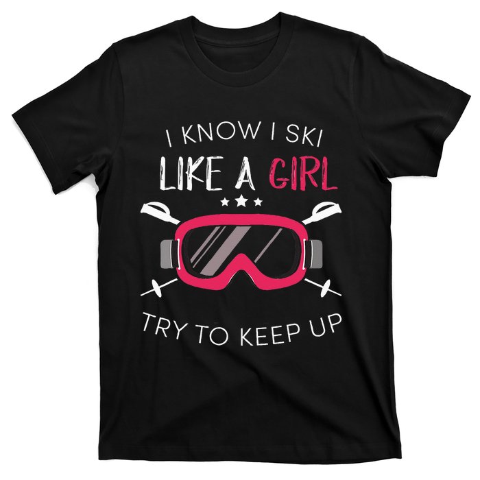 Girl Winter 2018 Skiing T-Shirt