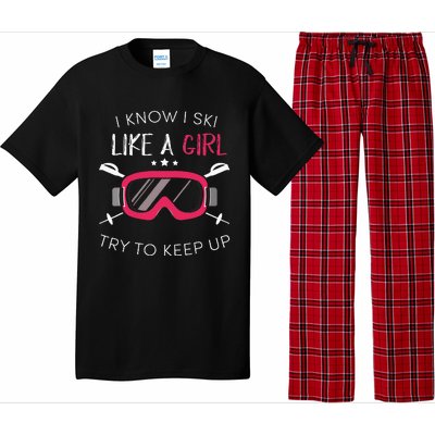 Girl Winter 2018 Skiing Pajama Set