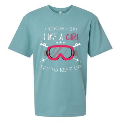 Girl Winter 2018 Skiing Sueded Cloud Jersey T-Shirt