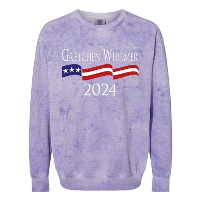 Gretchen Whitmer 2024 For President Election Campaign Colorblast Crewneck Sweatshirt