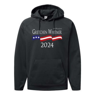 Gretchen Whitmer 2024 For President Election Campaign Performance Fleece Hoodie