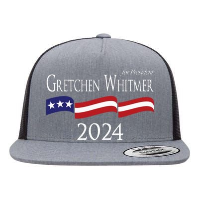 Gretchen Whitmer 2024 For President Election Campaign Flat Bill Trucker Hat