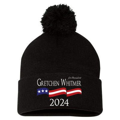 Gretchen Whitmer 2024 For President Election Campaign Pom Pom 12in Knit Beanie