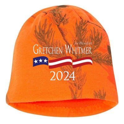 Gretchen Whitmer 2024 For President Election Campaign Kati - Camo Knit Beanie