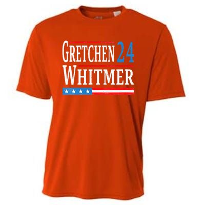 Gretchen Whitmer 2024 For President Election Cooling Performance Crew T-Shirt