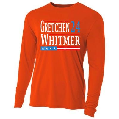 Gretchen Whitmer 2024 For President Election Cooling Performance Long Sleeve Crew