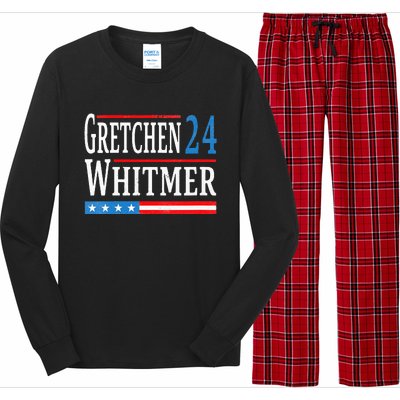 Gretchen Whitmer 2024 For President Election Long Sleeve Pajama Set