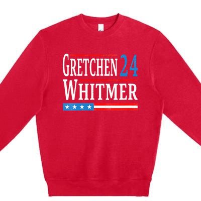 Gretchen Whitmer 2024 For President Election Premium Crewneck Sweatshirt