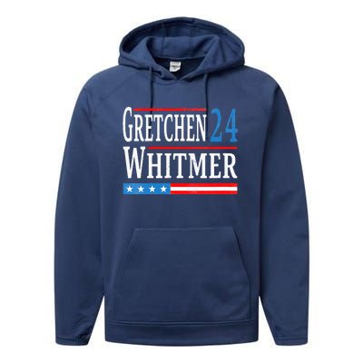 Gretchen Whitmer 2024 For President Election Performance Fleece Hoodie