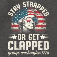 George Washington 4th Of July Stay Strapped Or Get Clapped Vector Backpack